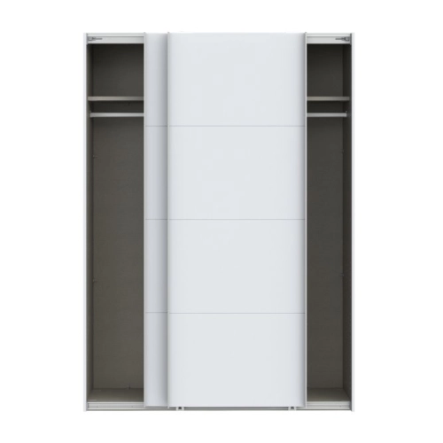 Szafa przesuwna na ubrania 150 cm  Kolor Biały